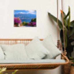 Lake Como - Italië - Landschap tuinposter los doek klein -sfeer7