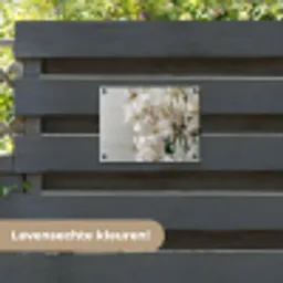 Lelies - Boekte - Wit - Meeldraden tuinposter los doek klein -sfeer3