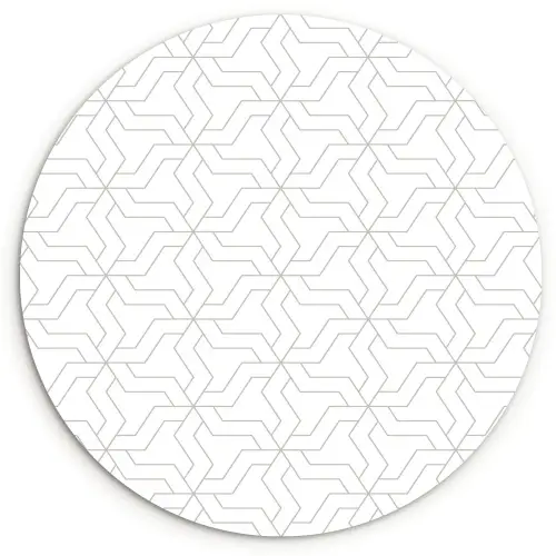 Grafisch - Patroon - Modern Wandcirkel kunststof plaat 5mm dik klein 188 -3d