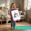 Coole haai met zonnebril in het water Kinderkoffer - Roze klein -sfeer2_NL