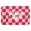 Pinky up - Geblokt - Bordeauxrood Badmat klein -3d