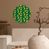 Donkergroen - Ananas - Bladeren Wandcirkel plexiglas klein 852 -sfeer1