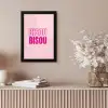 Bisou - Roze - Minimalistisch fotolijst zwart zonder passe partout klein -sfeer5
