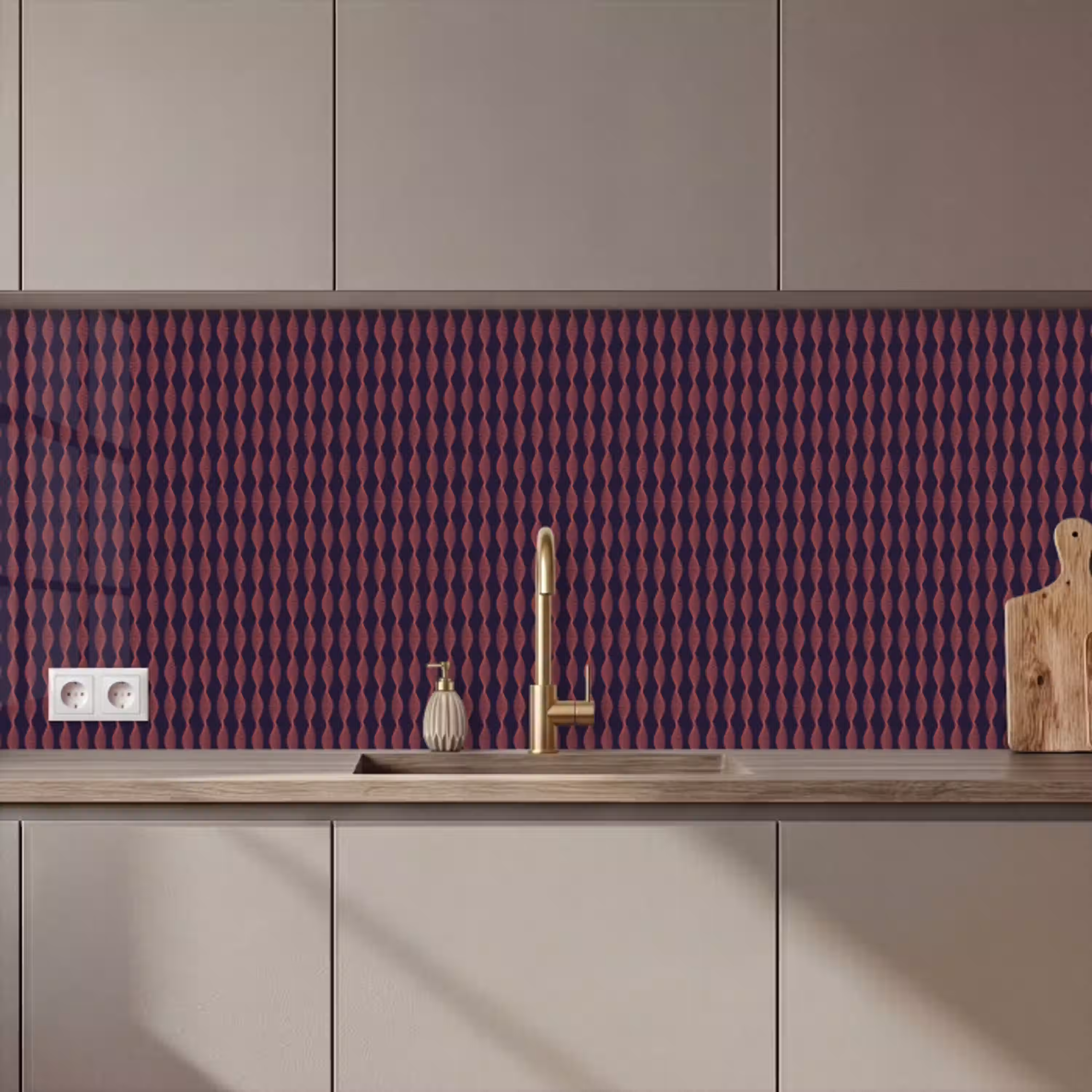 Patronen - Abstract - Vintage keuken achterwand 2 middel 871 zz_3dshopping