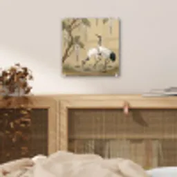 Kraanvogels - Water - Beige plexiglas 5mm klein -sfeer4
