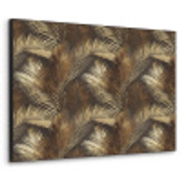 Tropisch - Bladeren - Goud Textielframe zwart klein 947 -3d