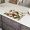 Illustratie - Vrouw - Madeliefjes - Wit Inductie beschermer vinyl 3mm klein -sfeer8