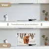 Schotse Hooglander - Sneeuw - Winter - Natuur - Dieren keuken achterwand spatscherm klein -voor_na_NL
