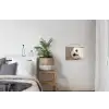 Uil - Bruin - Wit textielposter latten blank klein -woonkamer