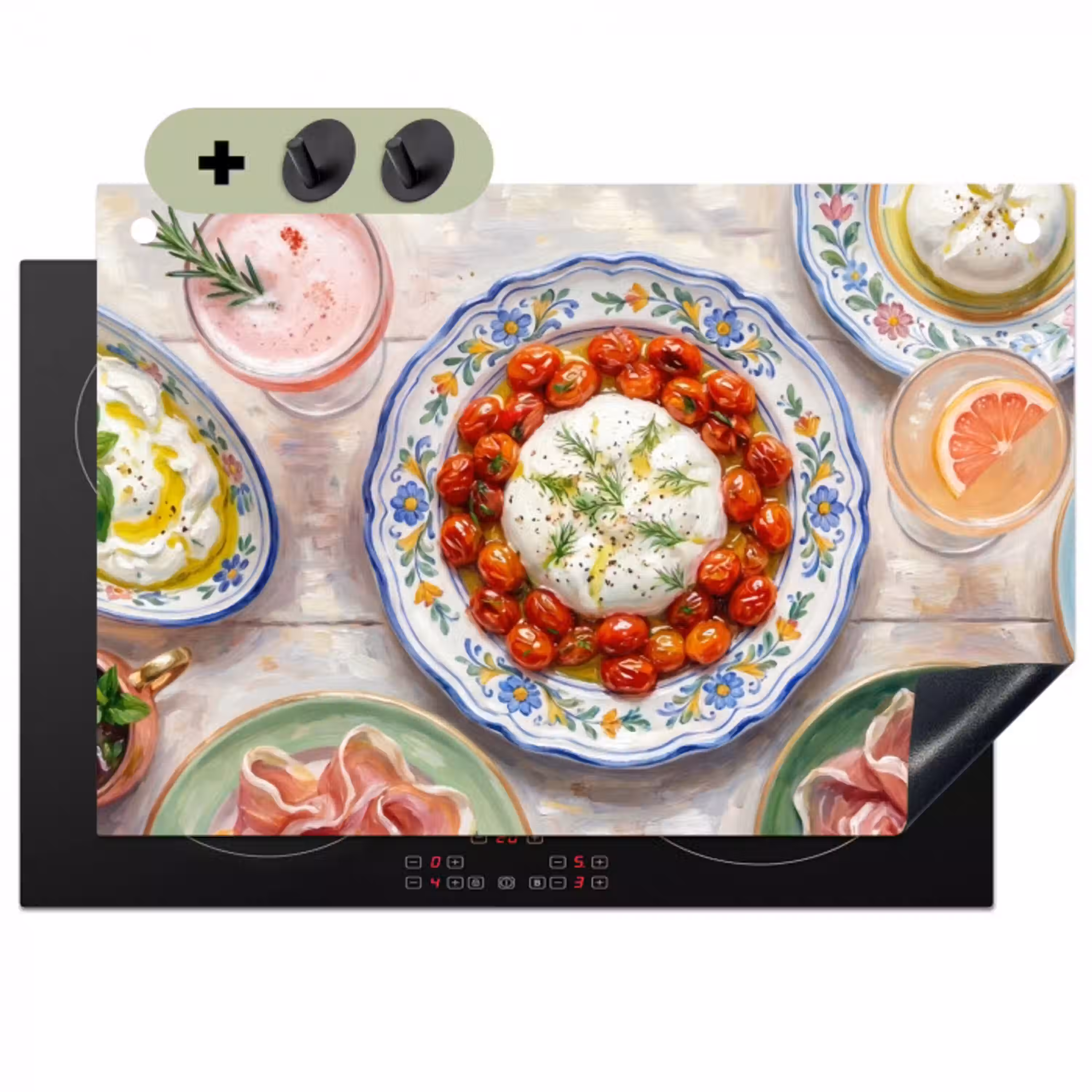Eten - Tafel - Divers - Modern Inductie beschemer met haakjes klein -3d