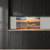 Strand - Zonsondergang - Zee - Wolken - Horizon keuken achterwand 2 middel -sfeer1