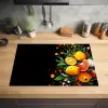 Citroenen - Zwart - Kruiden - Graffiti - Verf Inductie beschermer vinyl 3mm klein -sfeer5
