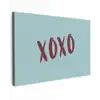 XOXO - Blauw - Rood canvas 2cm klein -z3d