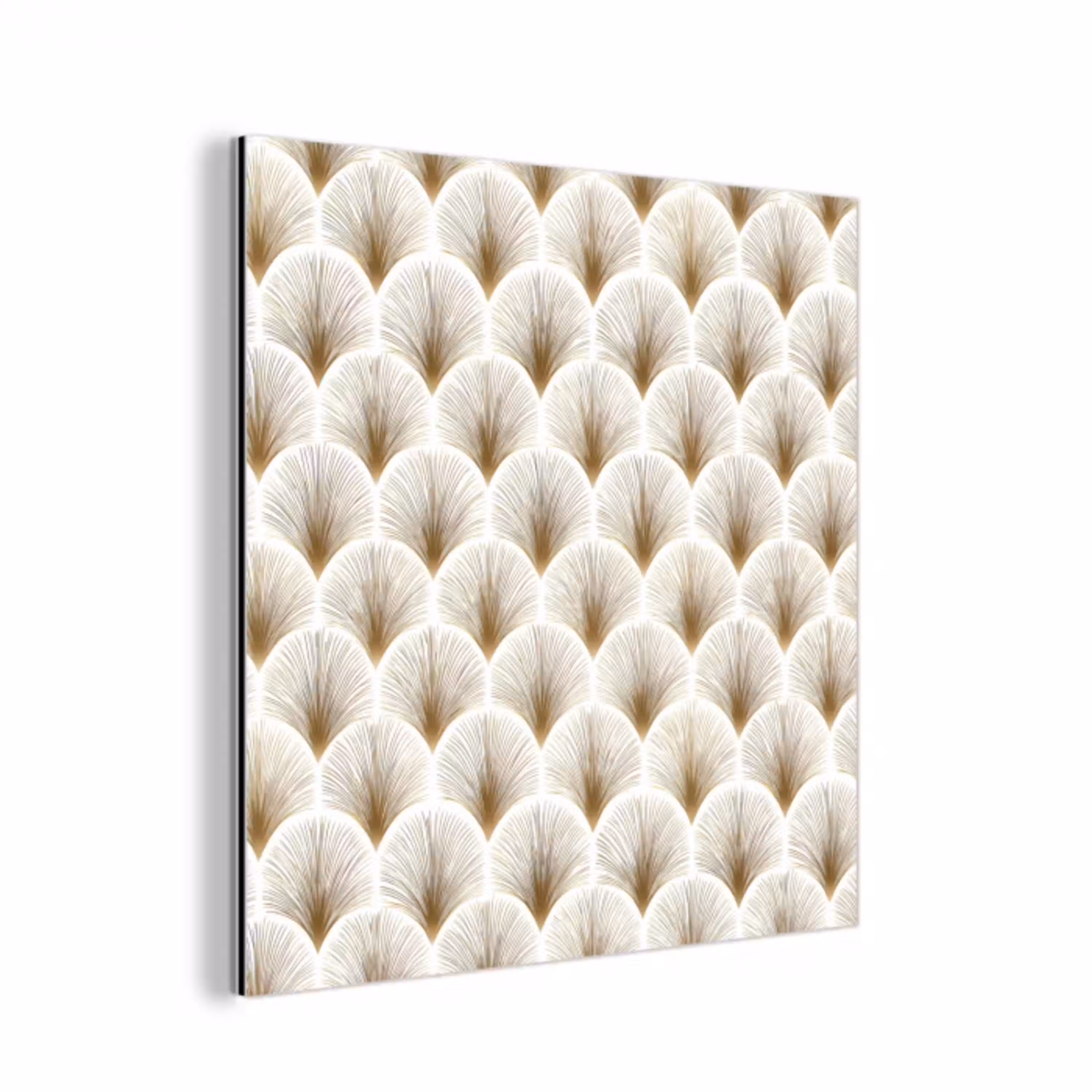 Waaiers - Art Deco - Elegant - Goud - Wit aluminium wit klein 46 -3d