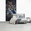 Kerstbal - Versierd - Blauw fotobehang vinyl groot -slaapkamer