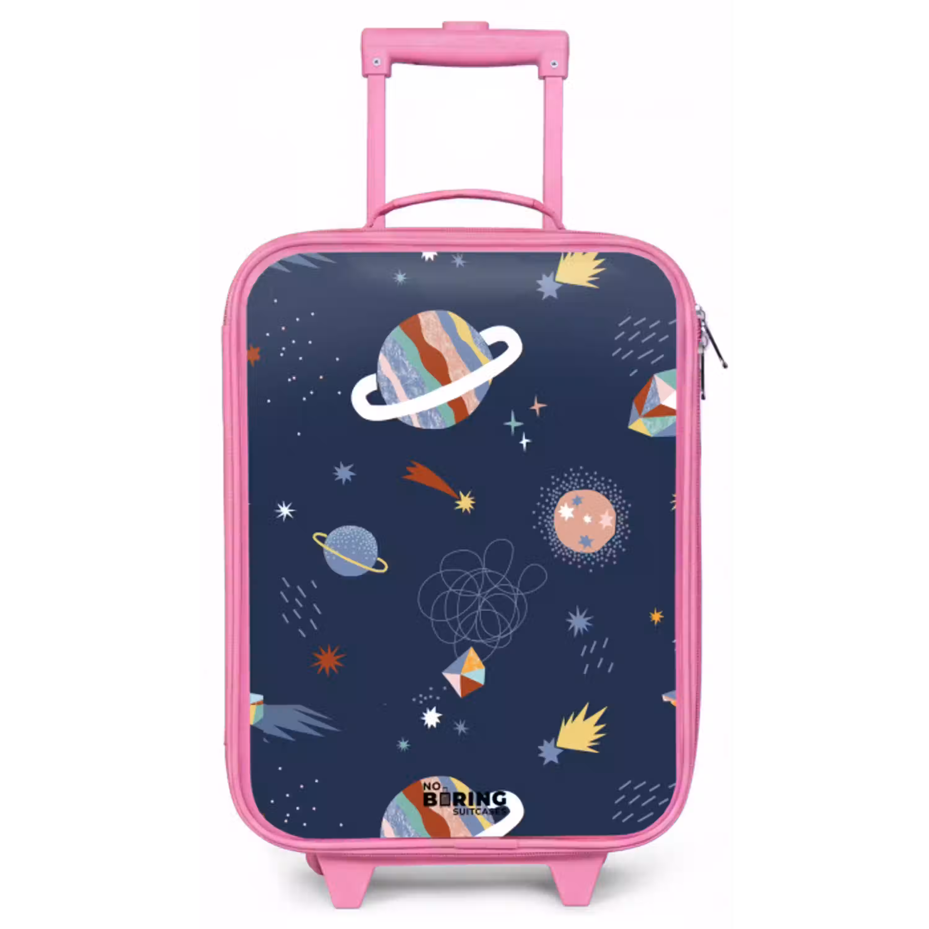 Planeten in de hemel Kinderkoffer - Roze klein -zz3dotto