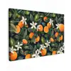 Sinaasappels - Bloesems - Bladeren - Tropisch canvas 2cm klein -z3d