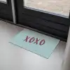 XOXO - Blauw - Rood Deurmat klein -sfeer2