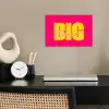 Dream big - Roze - Geel - Minimalistisch poster papier klein -sfeer1