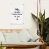 Spreuken - Papa - Papa ik lijk steeds meer op jou - Quotes - Stef Bos tuinposter los doek klein -sfeer7