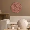 Bloemen - Print - Roze Akoestische PET Vilt - Rond klein 838 -sfeer1