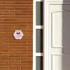 Roze marmer - Modern Naambord Hexagon klein -sfeer3-hexagon-XS