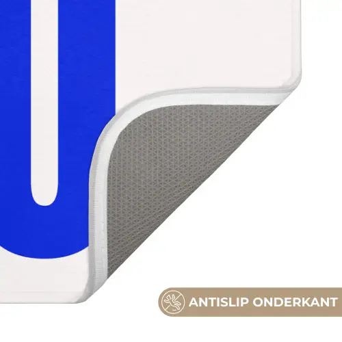 Ciao - Hoofdletters - Blauw - Minimalistisch Badmat klein -USP_AntislipNL
