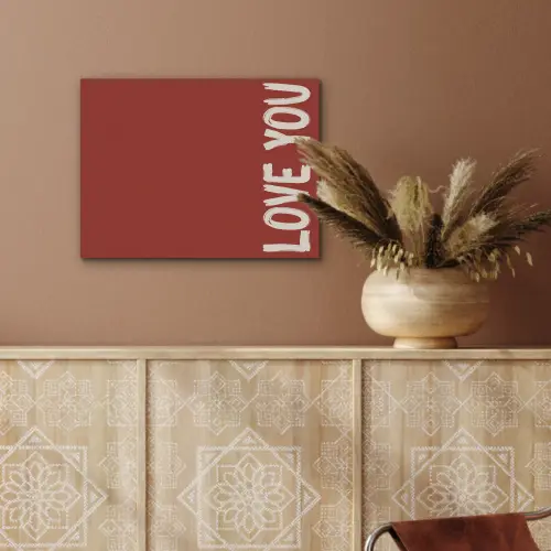 Schuin - Loveyou - Rood PET vilt klein -sfeer4