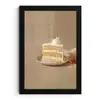 Vanilletaart - Cake - Romig fotolijst zwart zonder passe partout klein -3d