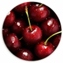 Rood - Fruit - Kersen Wandcirkel plexiglas klein -3d