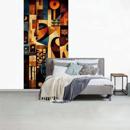 Figuren - Abstract - Symbolen fotobehang vinyl groot -slaapkamer