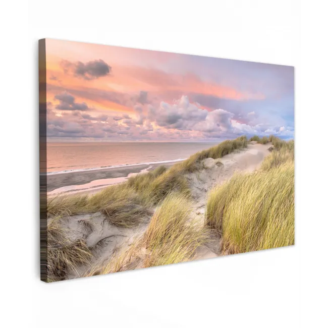 Strand - Zee - Duin - Zonsondergang canvas 2cm klein -z3d