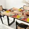Retro - Vrouw - Kopje - Vlinders Placemat vinyl groot -zzsfeer4_Kitchenyeah-website