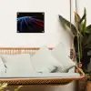 Gaming - Strepen - Gebogen - Blauw tuinposter los doek klein -sfeer7