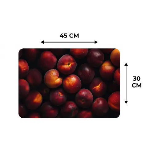 Fruit - Close up - Nectarines Placemat vinyl groot -specs