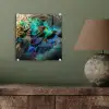 Veren - Pauwveren - Pauw - Blauw - Kunst plexiglas 5mm klein -sfeer3