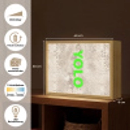 YOLO - Groen - Neon - Slangenprnt Light Box met batterij (Wandlamp) middel -USP_websiteoverzichtDE