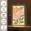 Minimalistisch - Bloemen - Bladeren - Roze Light Box met kabel (Wandlamp) klein -USP_websiteoverzichtNL