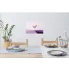 Cocktail - Paars - Minimalistisch - Citroen Muursticker klein -eettafel