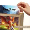 Draak - Voetbal - Vuur - Stadion Light Box met kabel (Kinderlampje) klein -USP_websiteprintNL
