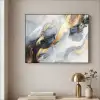 Abstract - Goud - Verf - Aesthetic - Art Textielframe zwart klein -sfeer2