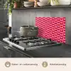 Rood - Roze - Schaakbord - Valentijn keuken achterwand spatscherm klein -usp_NL