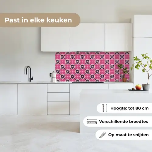 Patroon - Bloemmotief - Meerkleurig keuken achterwand 2 middel 871 -sfeer4_NL
