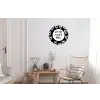 Tekst - Zonnetje, wijntje & kletsen - Quotes - Wijn - Tuin Wandcirkel aluminium klein -woonkamer
