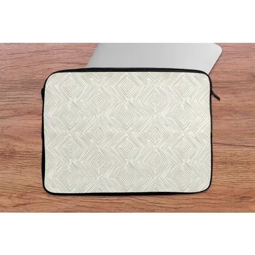 Abstract - Ruiten - Beige laptophoes neopreen klein 279 -tafel