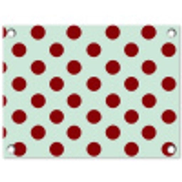 Polka - Dots - Rood tuinposter los doek klein 239 -3d