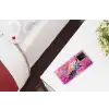 Uil - Roze - Blauw - Verf - Abstract Telefoonhoesje Samsung Galaxy S10 Lite klein -kamerS10Lite