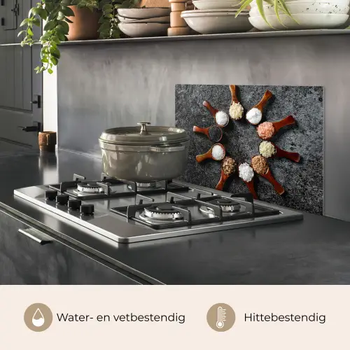 Zoutkristallen Sterrenstelsel keuken achterwand spatscherm klein -usp_NL
