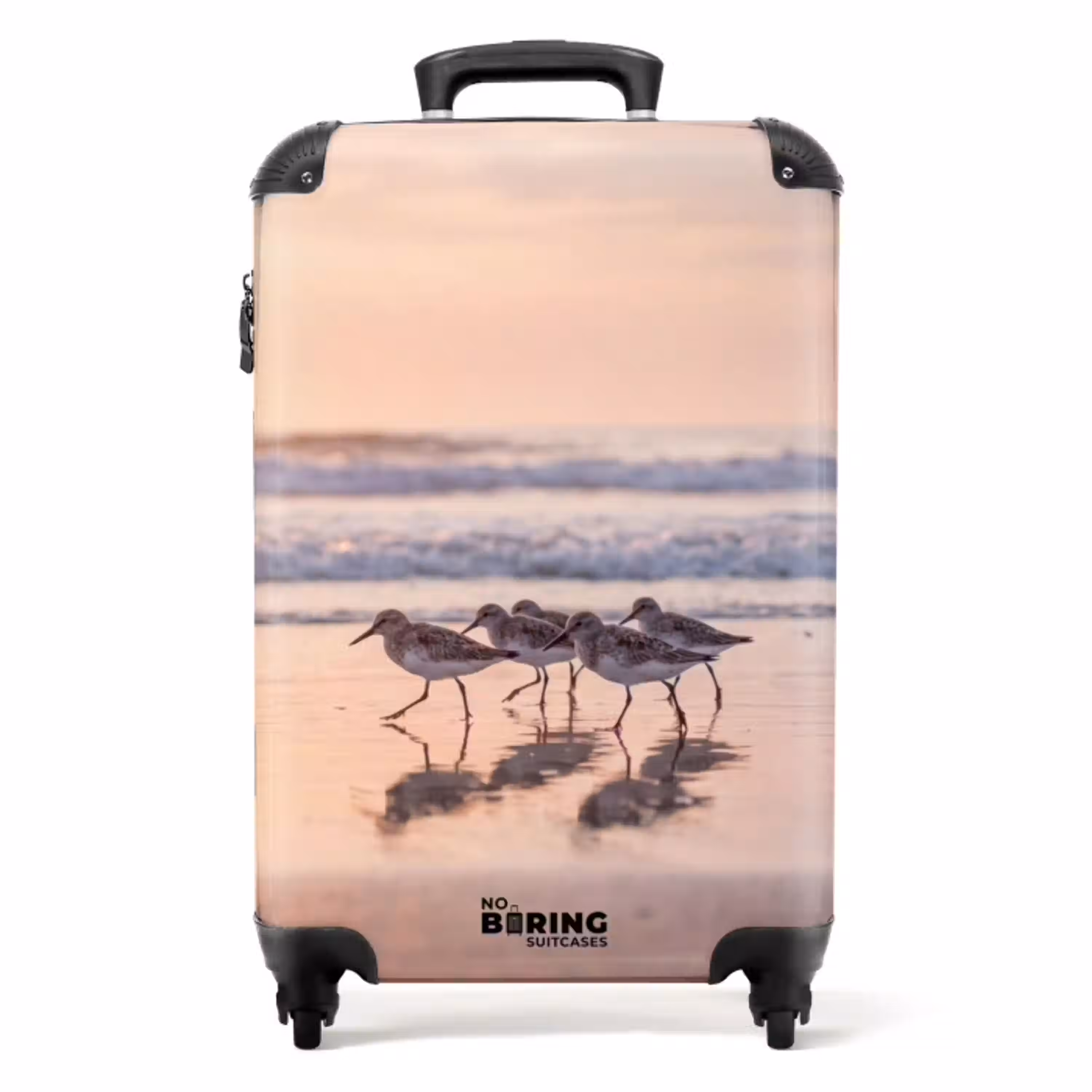 Zee - Vogels - Strand NBS - Handbagage koffer - Volwassenen Unisex middel -productfoto_recht
