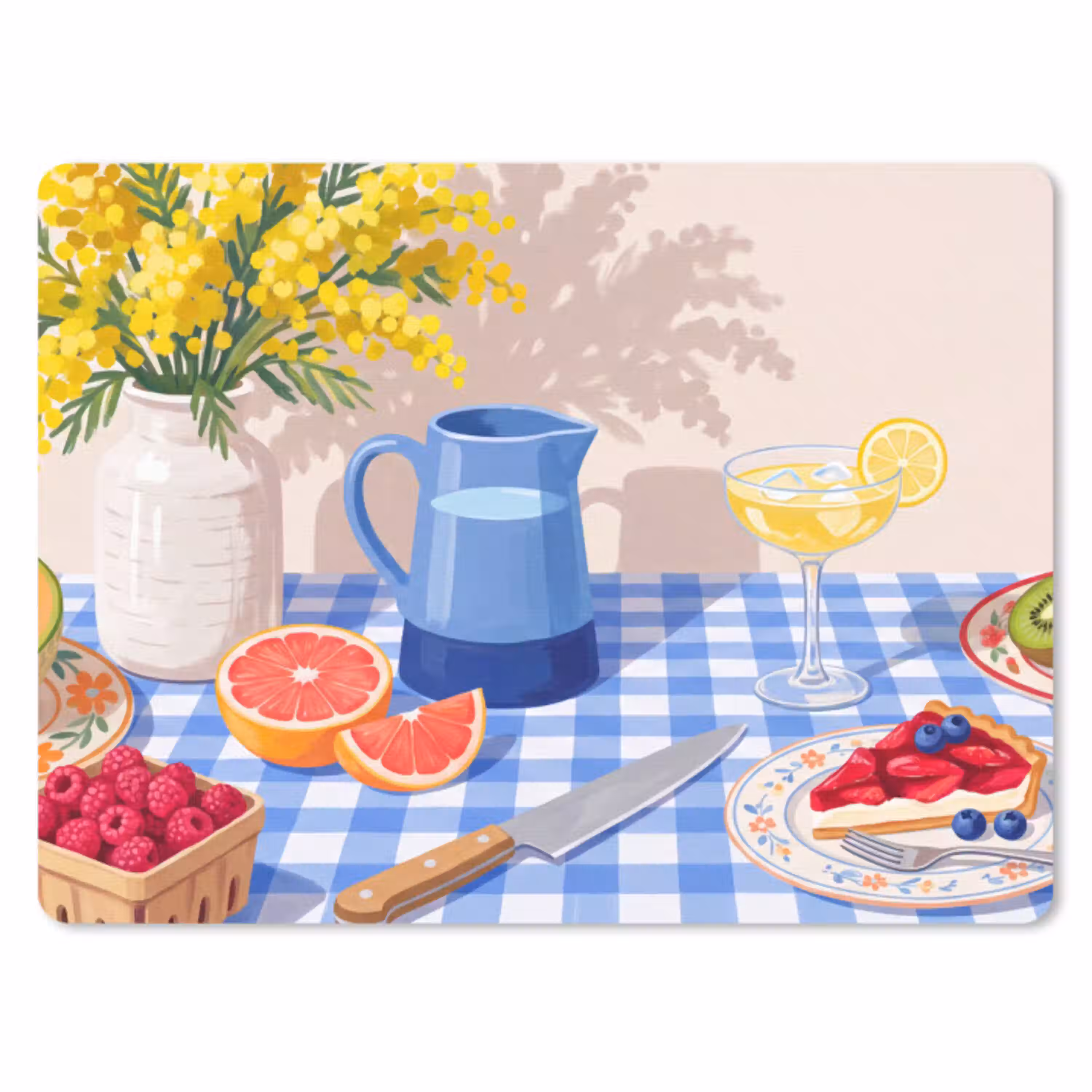 Eten - Fruit - Zomer muismat rubber klein -3d